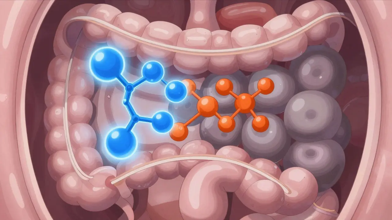 Stylized anime illustration of magnesium binding to bone medication