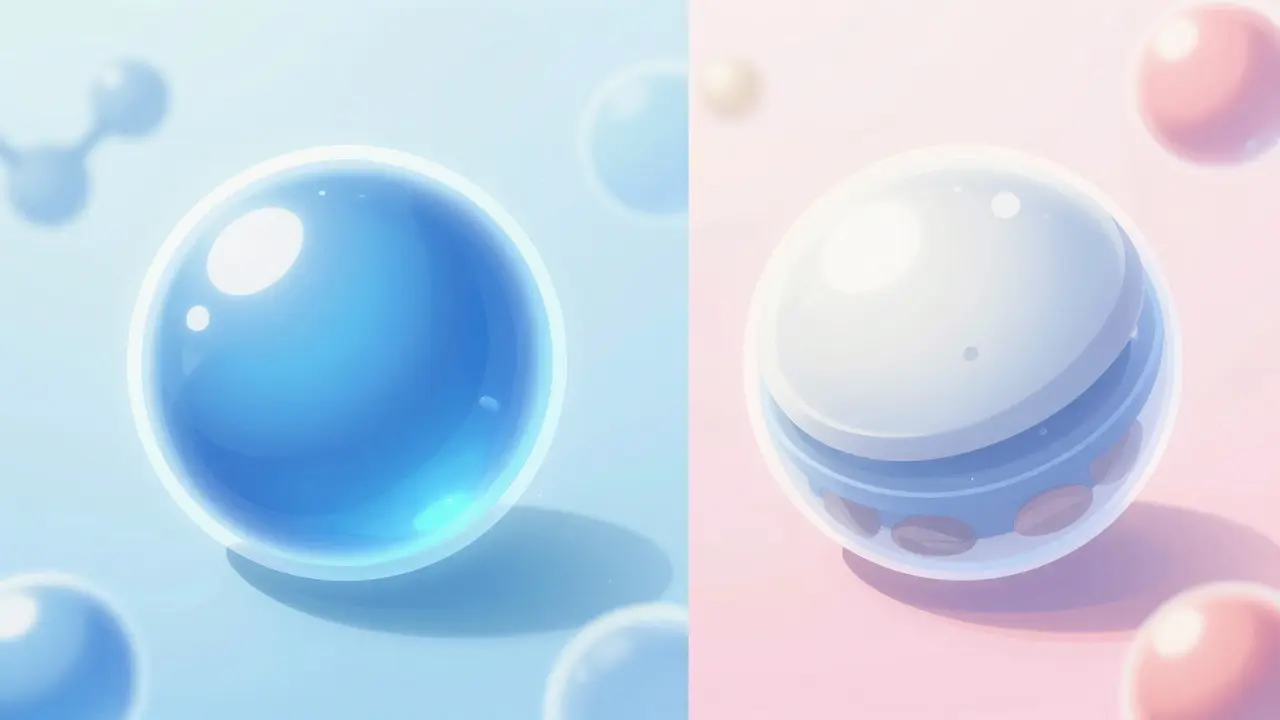 Illustration comparing identical active ingredients in pills